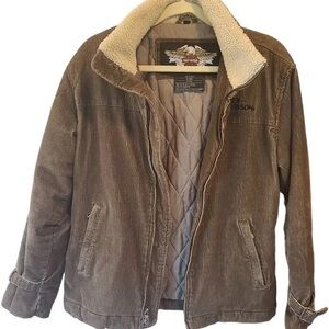 Vintage Harley Davidson Corduroy Jacket